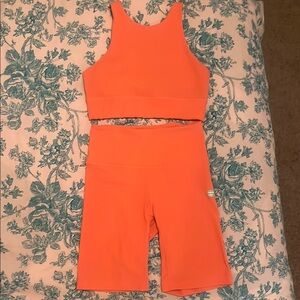 Cream Yoga Workout Set